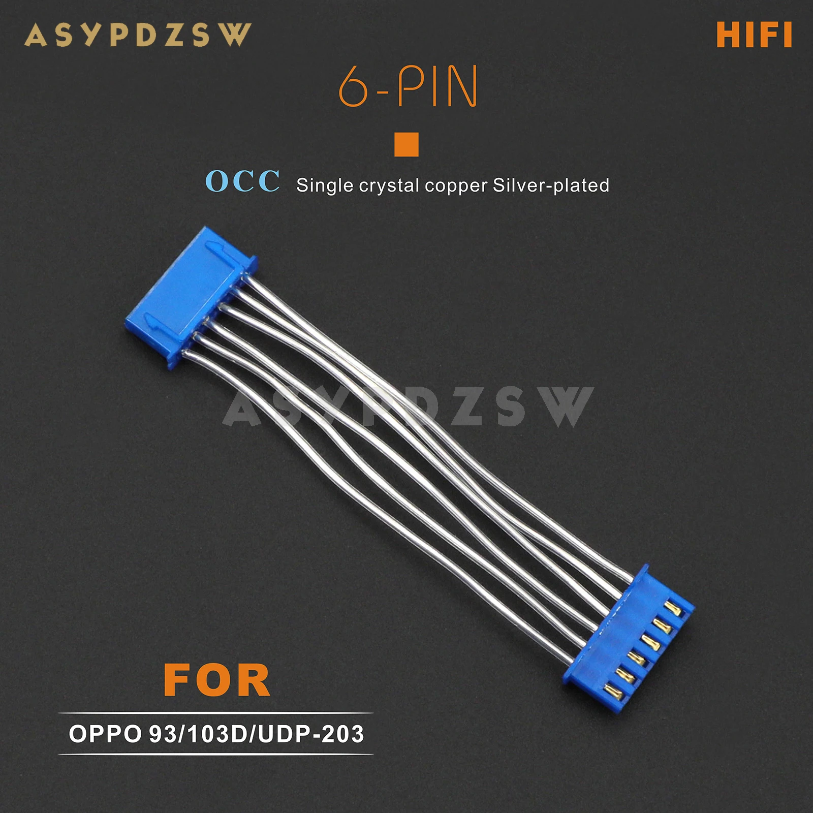 HIFI OCC Silver-plate wire 6-PIN Digital simulation power supply cable For OPPO 93/BDP-103D/UDP-203