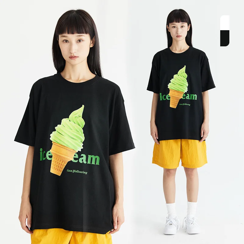 

Y2K Streetwear Trendy Women Graphic T Shirts Round Neck Loose Cotton Casual Short Sleeve T Shirt