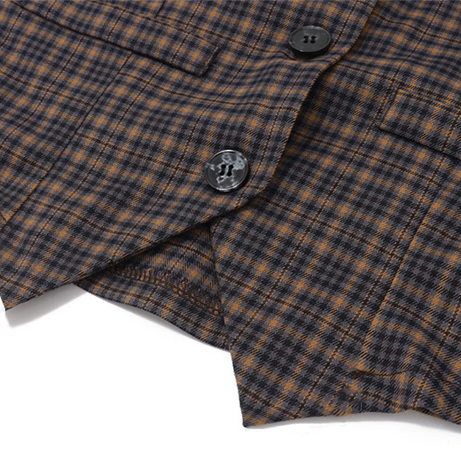 النساء الإناث خمر منقوشة مثير عارية الذراعين القمم الشارع الشهير أكمام صدرية الخامس الرقبة زر أسفل سليم سترة تانك القمم الرسن سترات #5