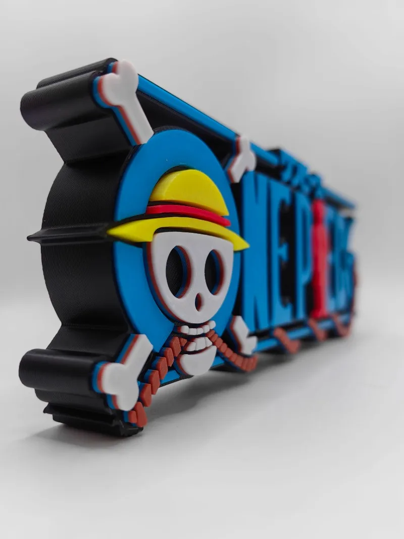 Anime One Piece 3D Logo Stand Doll Signboard for ONEPICEC Action Figure Model Doll Display Prop Cosplay Exhibition Toy Gift