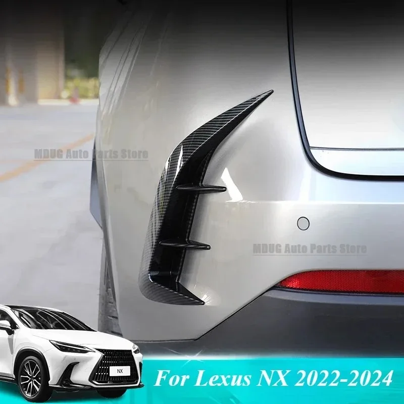 MDUG For Lexus NX 2022-2024 Car Rear Bar Decorative Sticker Wolf Tooth Anti-collision Strip Out Of Trend Modified Appearance Sup