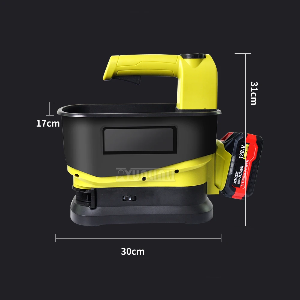 Ручной автоматический сельскохозяйственный сеялка, удобрение, машина для подачи семян травы, беспроводной разбрасыватель