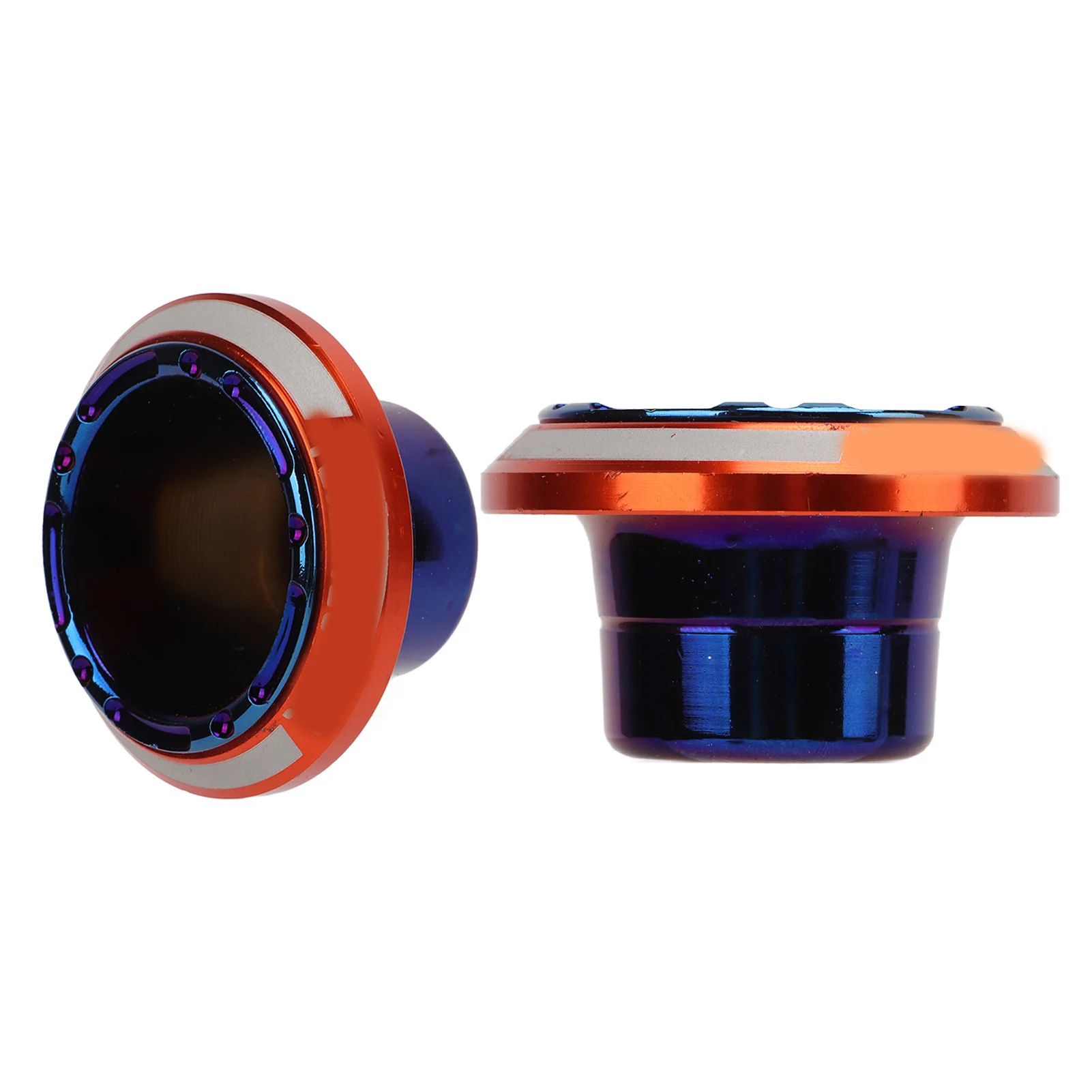 2Pcs Orange Universal Motorcycle Front Fork Frame Sliders, Wheel Crash Falling Protector Motorbike Anti-collision Protection Acc