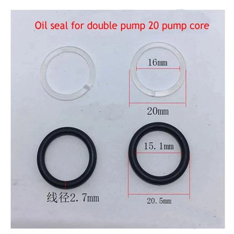 Double PumpOil pumpHorizontal DoublePump Jack Cylinder AirPump Seal Ring 4pcs