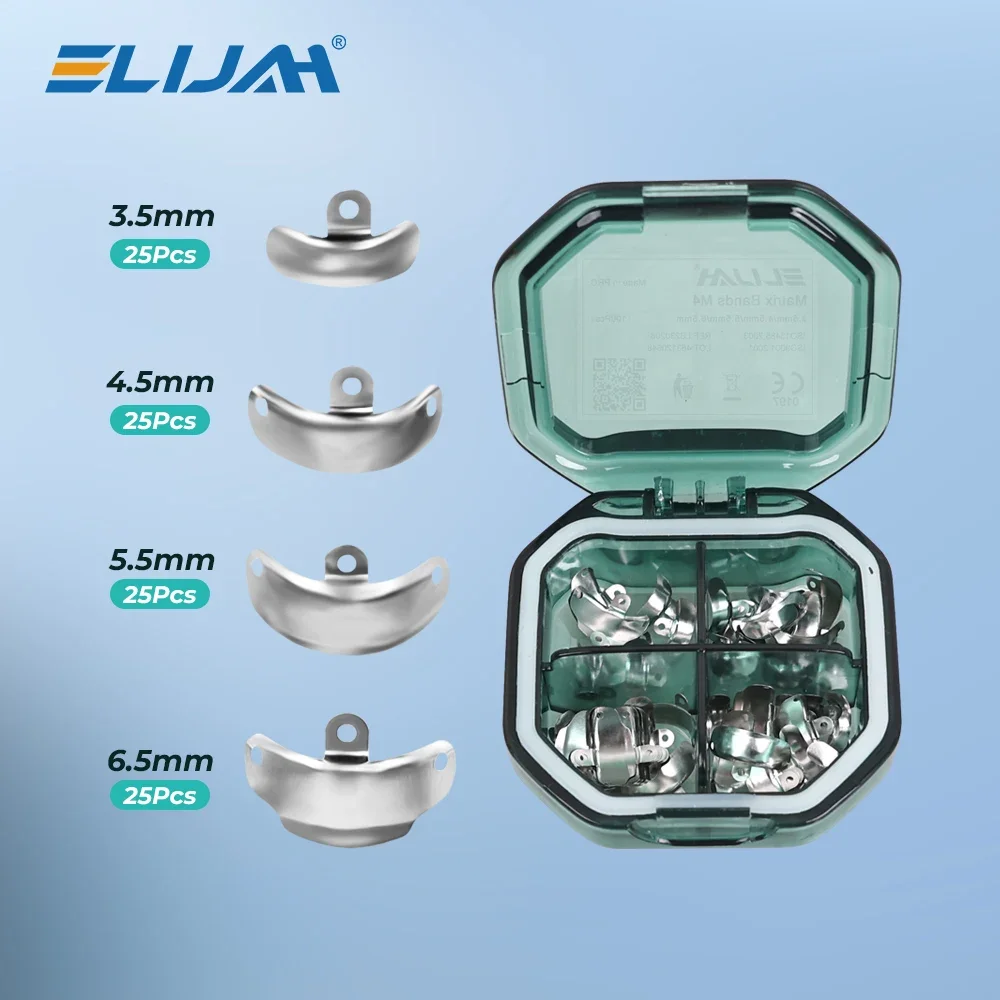 

ELIJAH Dental Matrix Bands Sectional Contoured Matrix System Dental Metal Matrices For Teeth Replacement Dentistry Material Tool