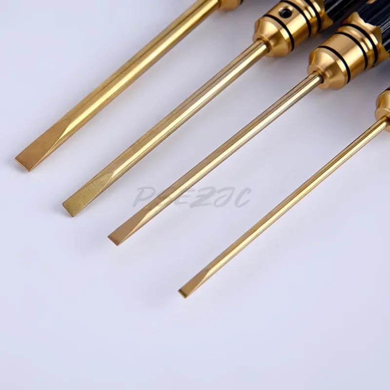 16 buah/set Kit alat Model pegangan heksagonal Titanium obeng heksagonal