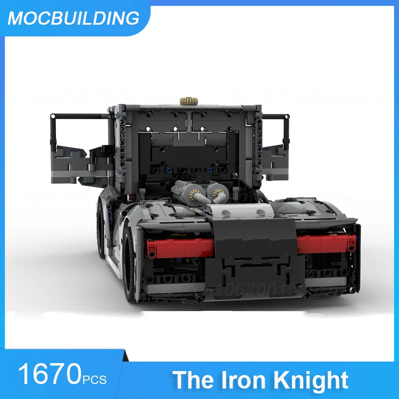 MOC Building Blocks Iron Knight RaceTruck Model DIY Assemble Bricks Transportation Educational Collect Toys Xmas Gifts 1670PCS