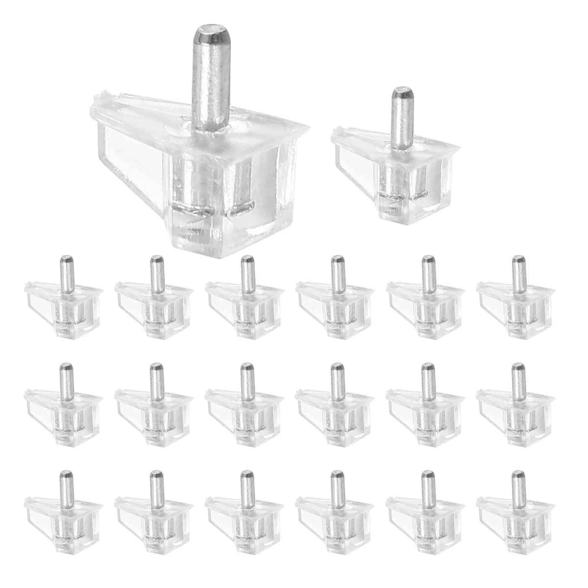 New 20 Pieces 3 mm Shelf Pins Clear Support Pegs Cabinet Shelf Pegs Clips Shelf Support Holder Pegs for Kitchen Furniture