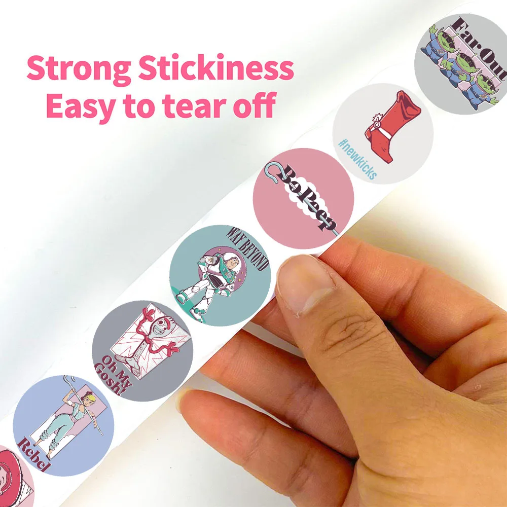 500PCS Cartoon Disney Toy Story Roll Sticker Nostalgie Motorfiets Koffie Landschapsarchitectuur Personaliseer Telefoon Koffer Auto Sticker ﻿