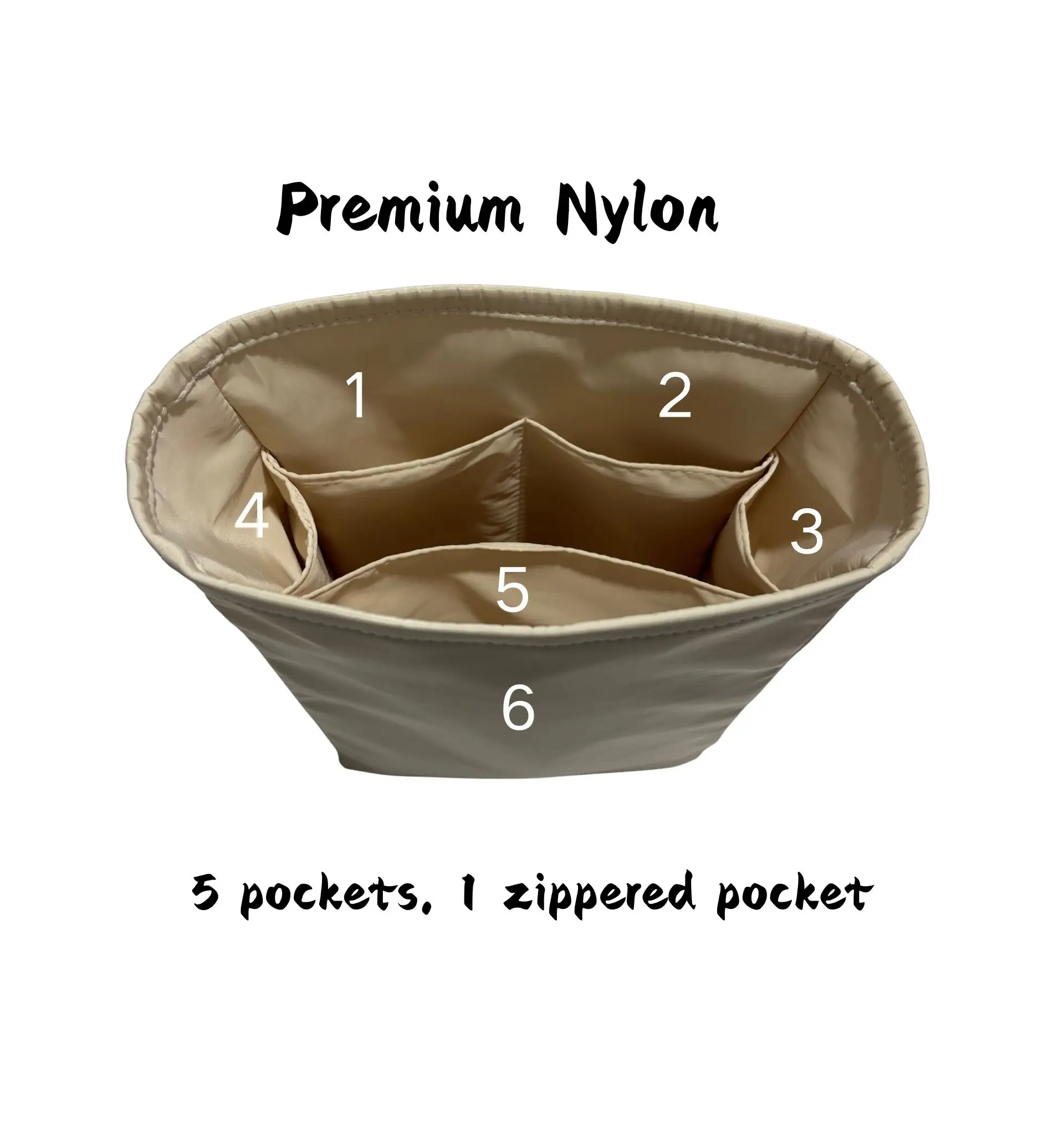 pgraded Backpack Purse Organizer for Long Champ le pliage and More Insert Waterproof Nylon Inner Liner Bag Comestic Pocktet