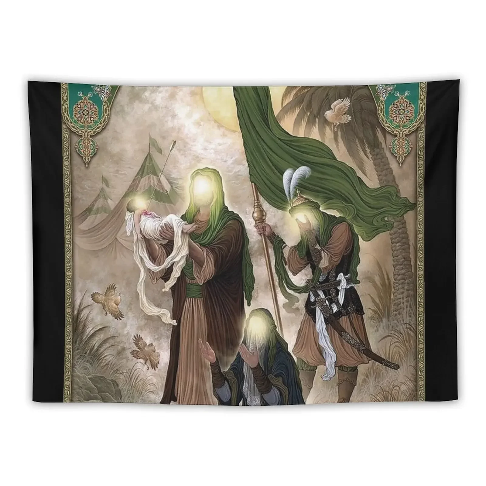 Karbala A Message of Humanity Tapestry On The Wall Room Decorating Aesthetic Tapestry