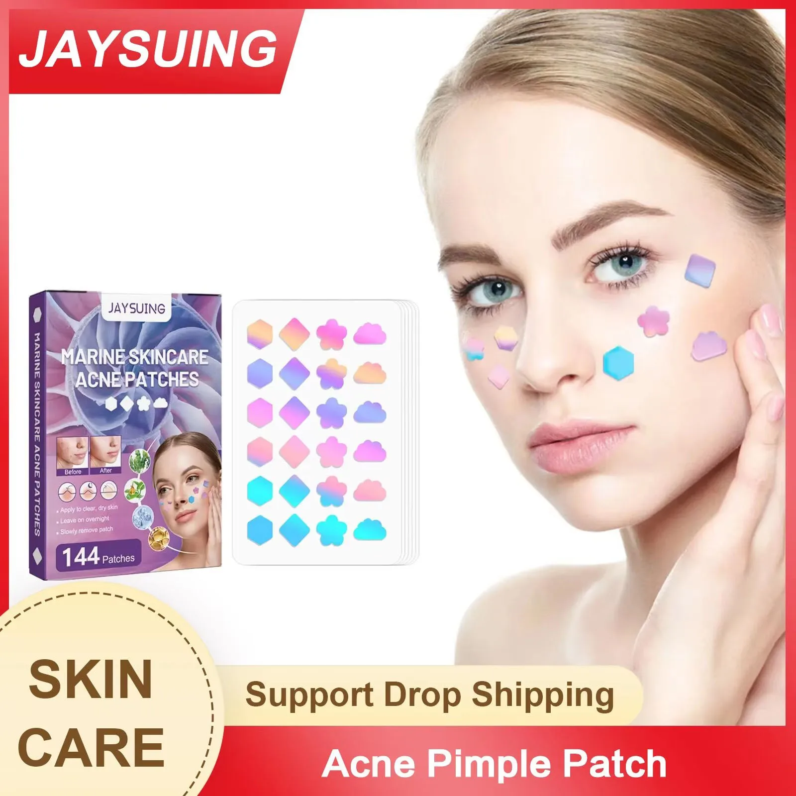 

Acn-e Patch Remove Pim-ple Cover Scar Dark Spo-t Removal Absorb Blemish Concealer Waterproof Invisible Ac-ne Sticker