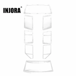 INJORA Car Windows for 1/10 RC Crawler 313mm Wheelbase Hard Body Shell