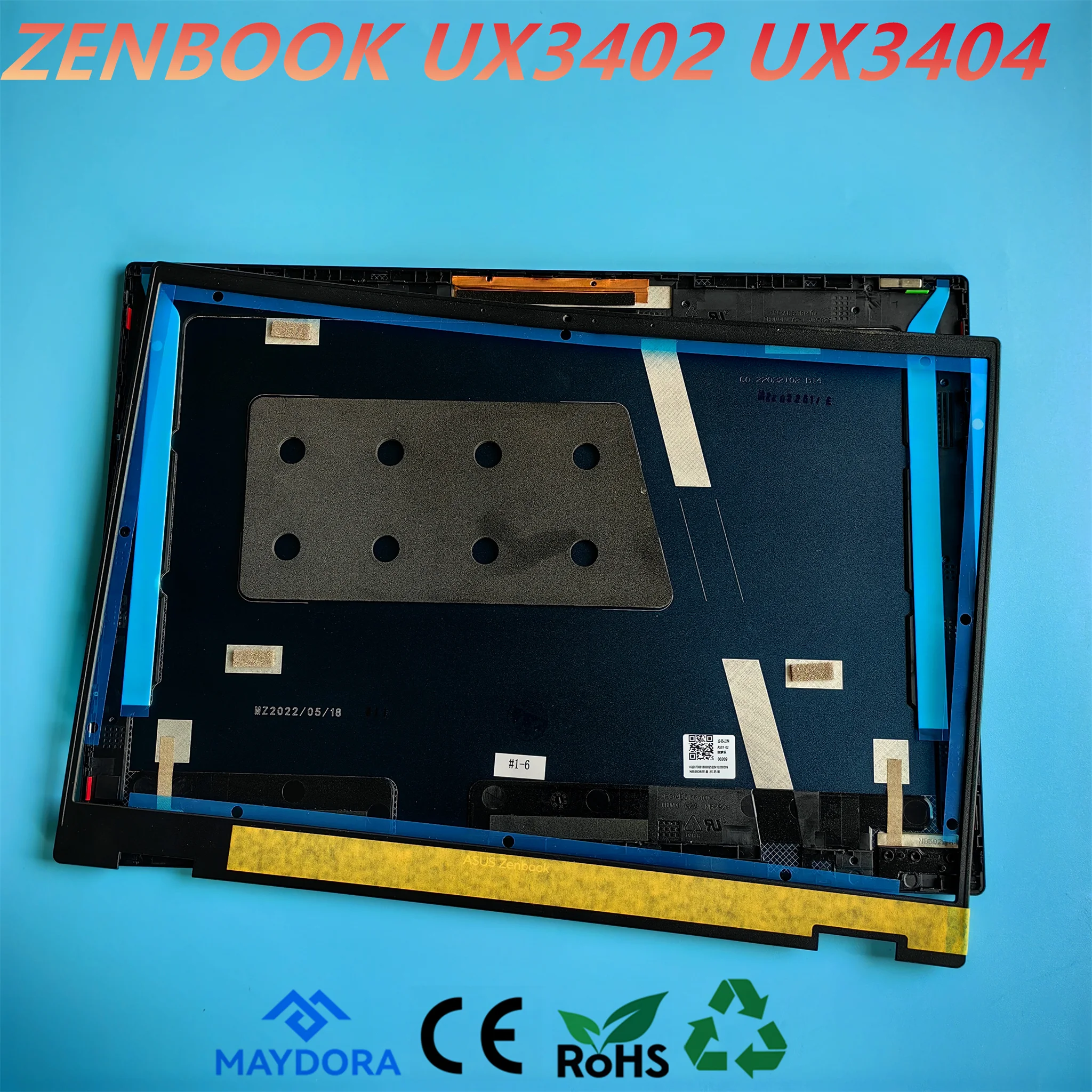 NEW ORG Laptop LCD Back cover Front bezel for ASUS ZENBOOK 14X UX3402 UM3402 UX3402VA UM3402VA UX3404 UM3404 series BLUE