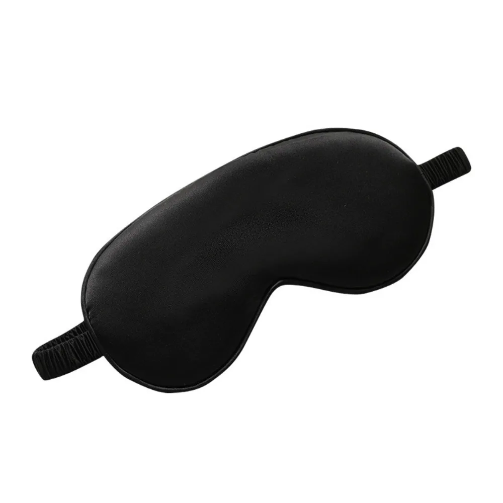 Polyester Sleep Mask Adjustable Strap Double Sided Total Blackout Eye Cover Multi-Color Breathable Simulation Silk Eye Mask Home