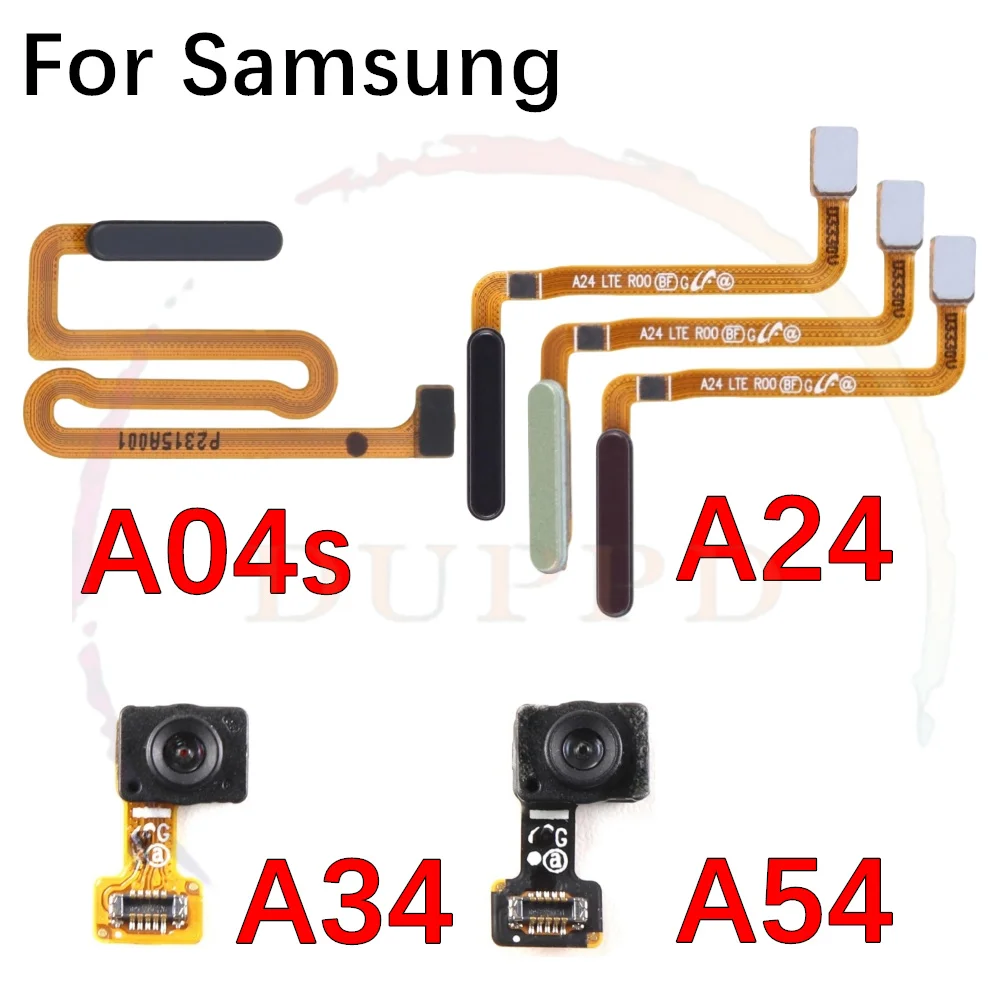 Power Home Button Menu Return Key Fingerprint Touch ID Recognition Sensor Flex Cable For Samsung A24 A34 A54 A04s A245 A346 A54