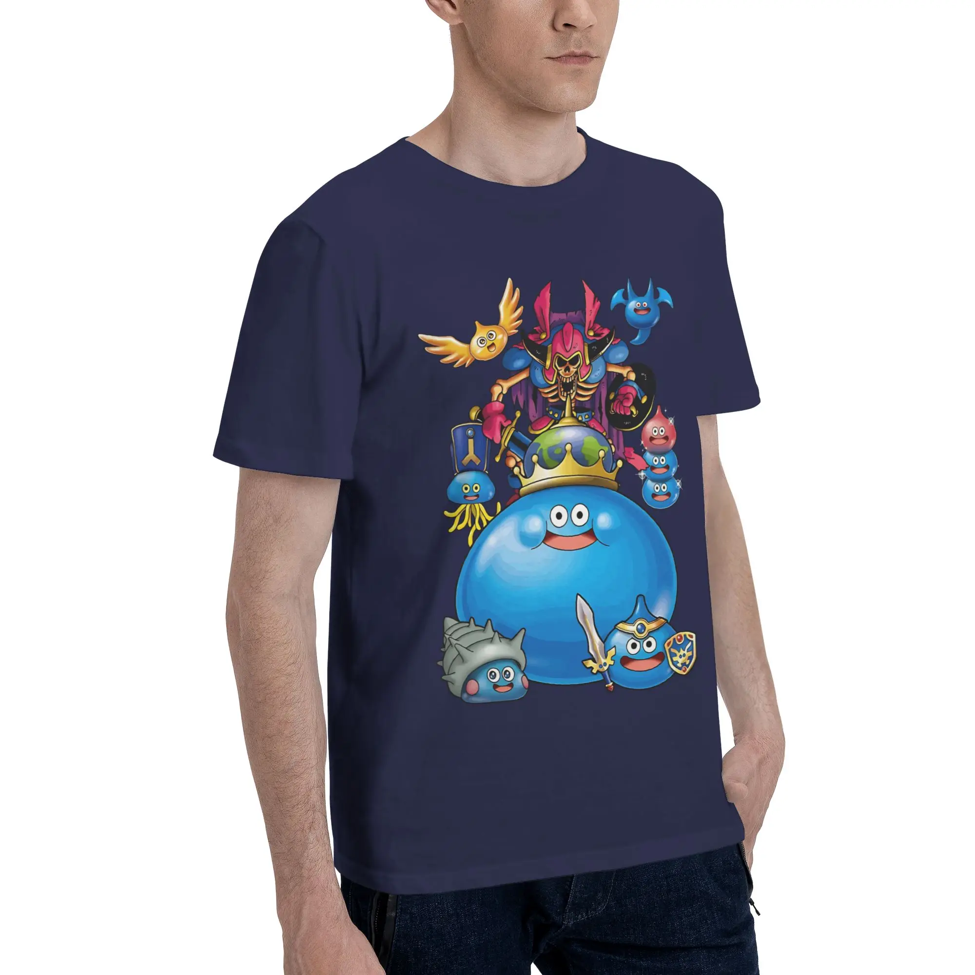 Dragon Quest slime Accessories Men Women T Shirt Cotton Tee Graphic Printed  T-shirt Clothing