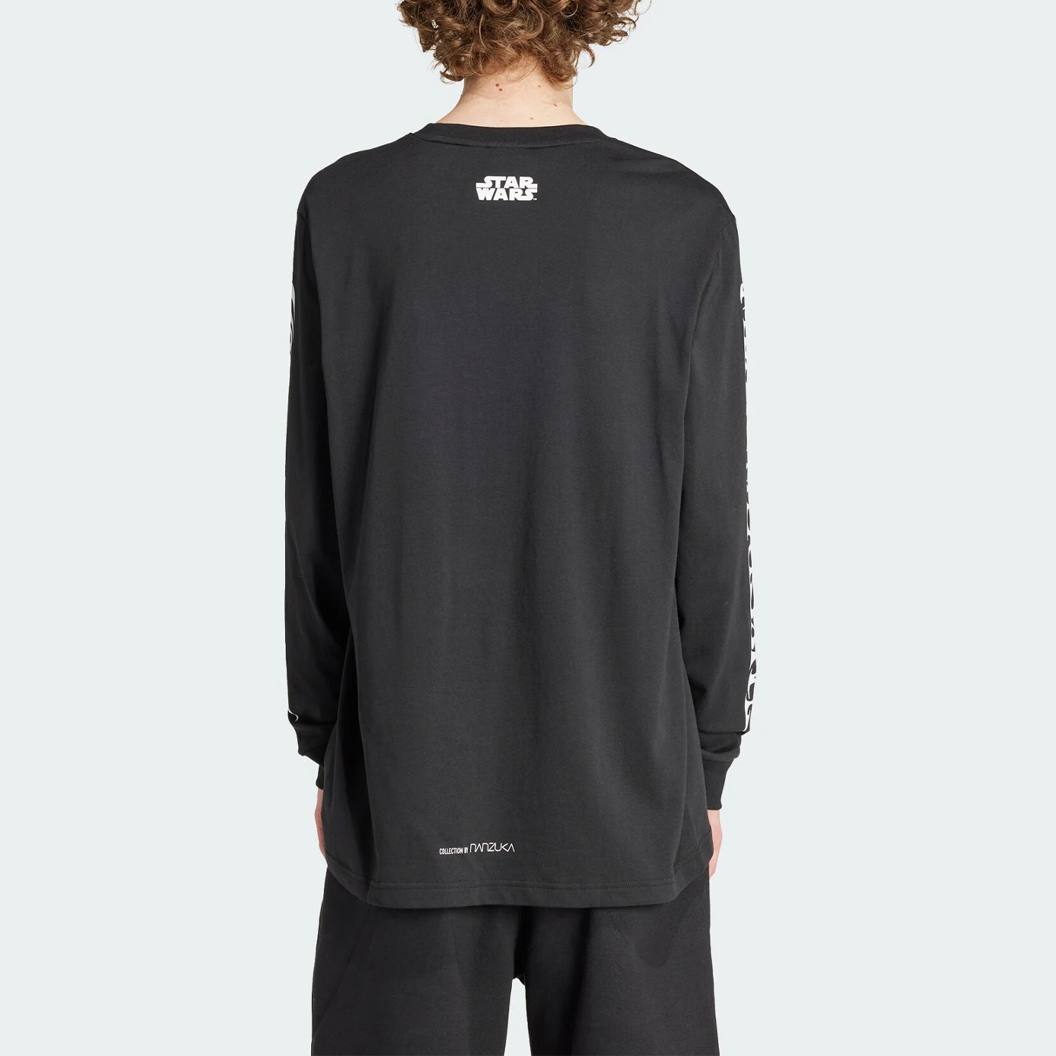 تي شيرت أديداس ثلاثي الخطوط للرجال كاجوال بأكمام طويلة قابل للتنفس IV9471