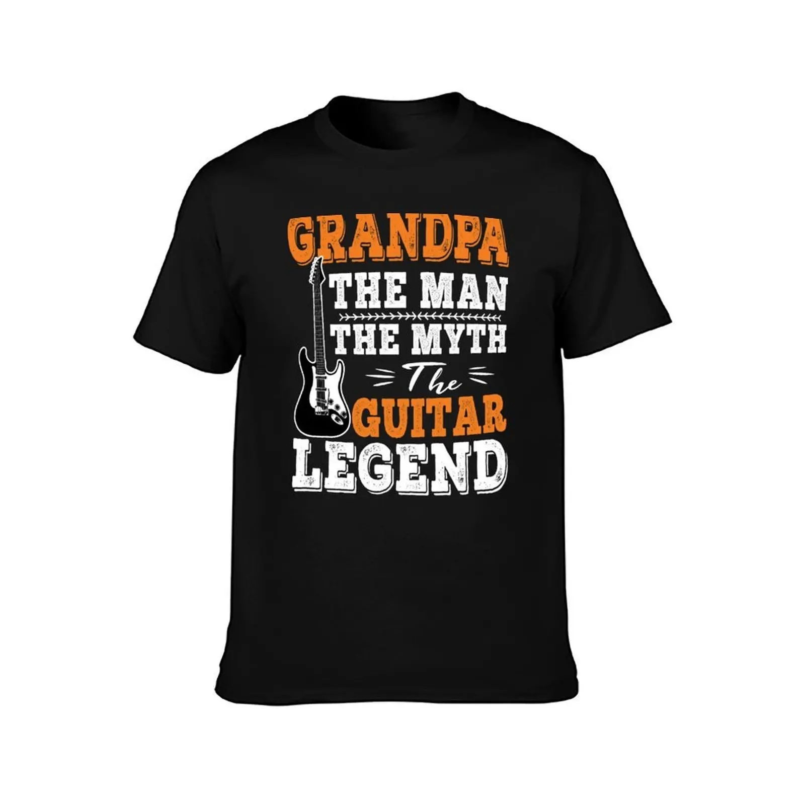 Grandpa The Man the myth the guitar legend, Cute Family Gift for Grandpa, Guitar Design T-Shirt Breathable Mesh Panel T-Shirt