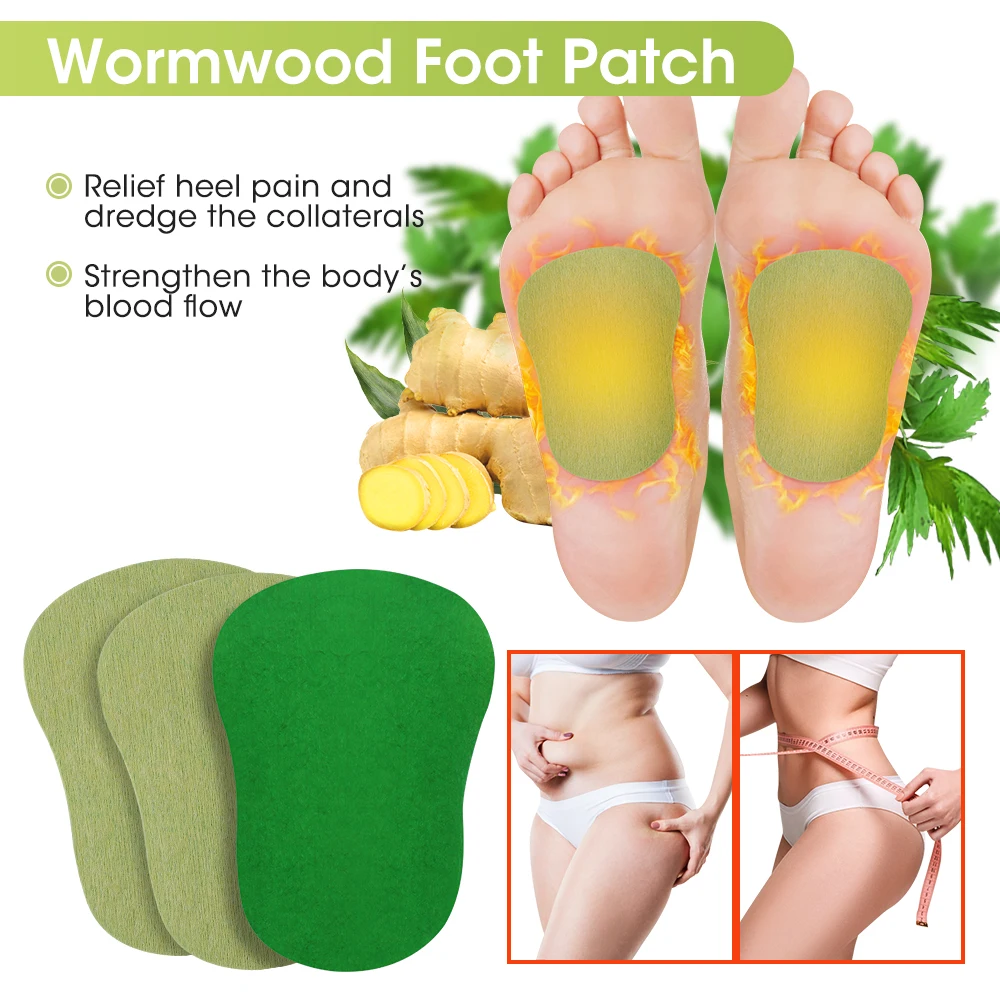 12pieces/bag Wormwood Natural Plant Foot Cervical Lumbar Care Sticker Self-heating Joint Ache Arthritis Relief Pain Moxibustion