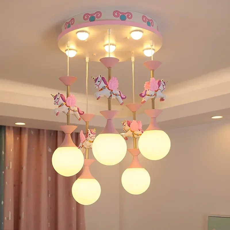 Modern Creative LED Pendant Lights Fantasy Children's Bedroom Chandeliers for Living Room Decor Lighting pendant chandeliers