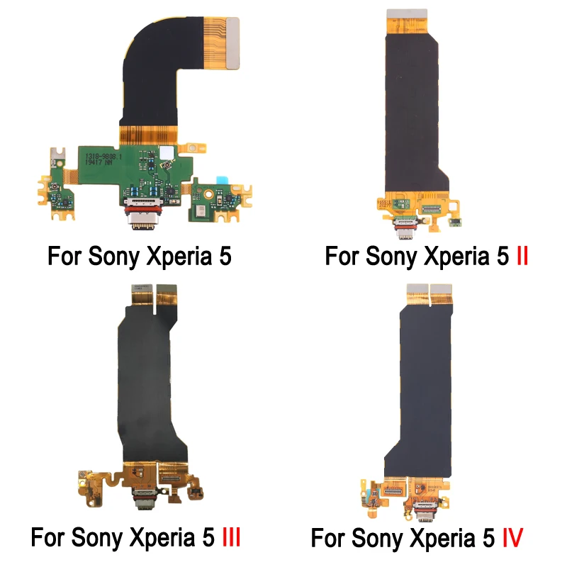 USB Charging Port Flex Cable For Sony Xperia 5 IV 2022 / Xperia 5 III 2021 / Xperia 5 II 2020 / Xperia 5 2019