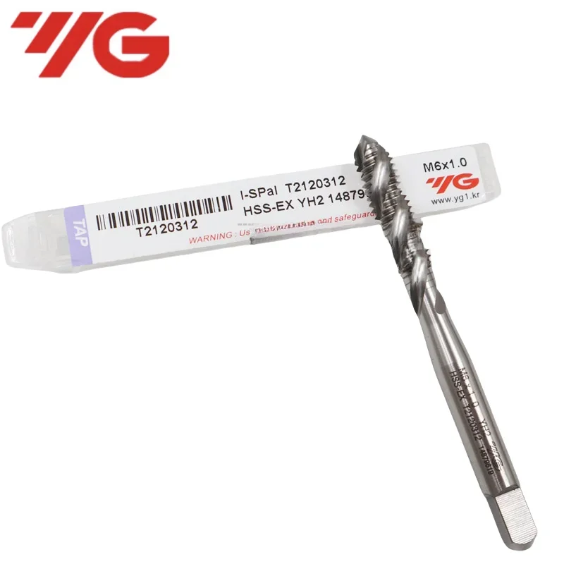Korea YG JIS HSSE T2120 Spiral Point Tap Metric M2 M2.5 M3 M4 M5 M6 M8 M10 M12 M14 M16 M18 M20 for Alu
