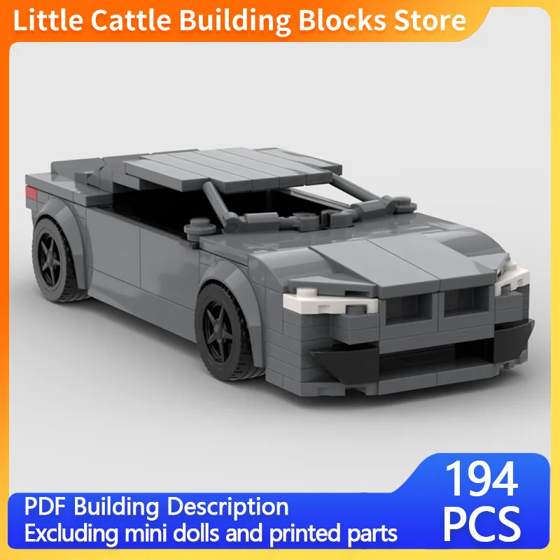 Speed Racing Car Model MOC Building Bricks M4 High-Performance Sports Car Modular Technology Children Holiday Gifts Assemble Toy