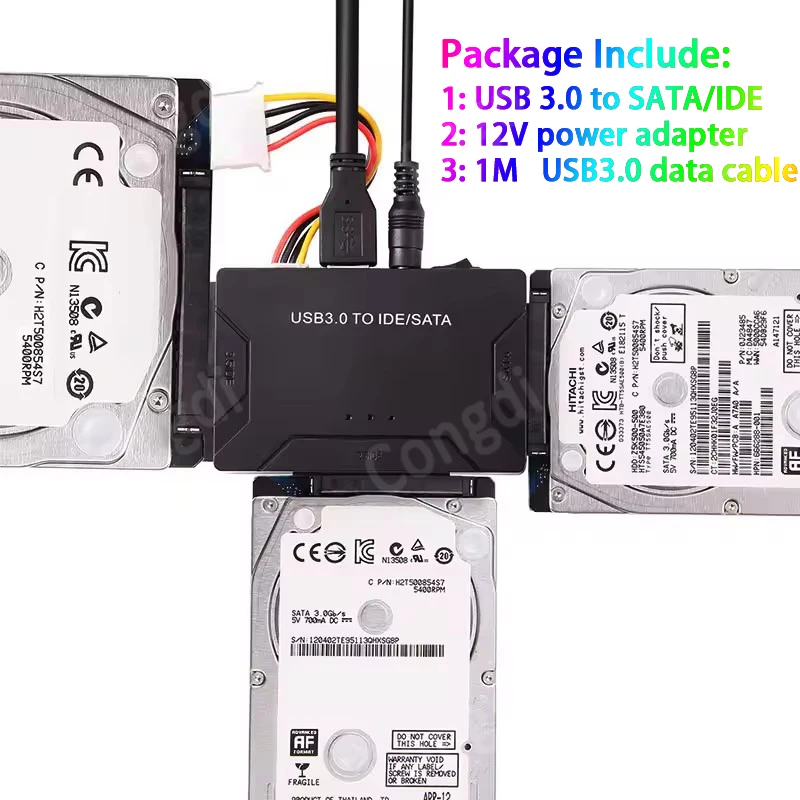 

USB3.0 to SATA IDE Converter USB Adapter Hard Drive Disk HDD Cable 2.5" 3.5" SATA IDE HDD 6TB Laptop PC Computer Accessories