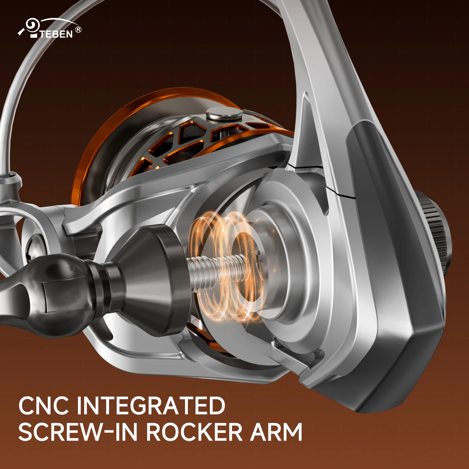 TEBEN ألياف الكربون لهب خفيفة الوزن 109 جرام الصيد الغزل بكرات 5 + 1BB 6.61Lbs ماكس السحب 5.2:1 نسبة التروس خفيفة للغاية لصيد الأسماك