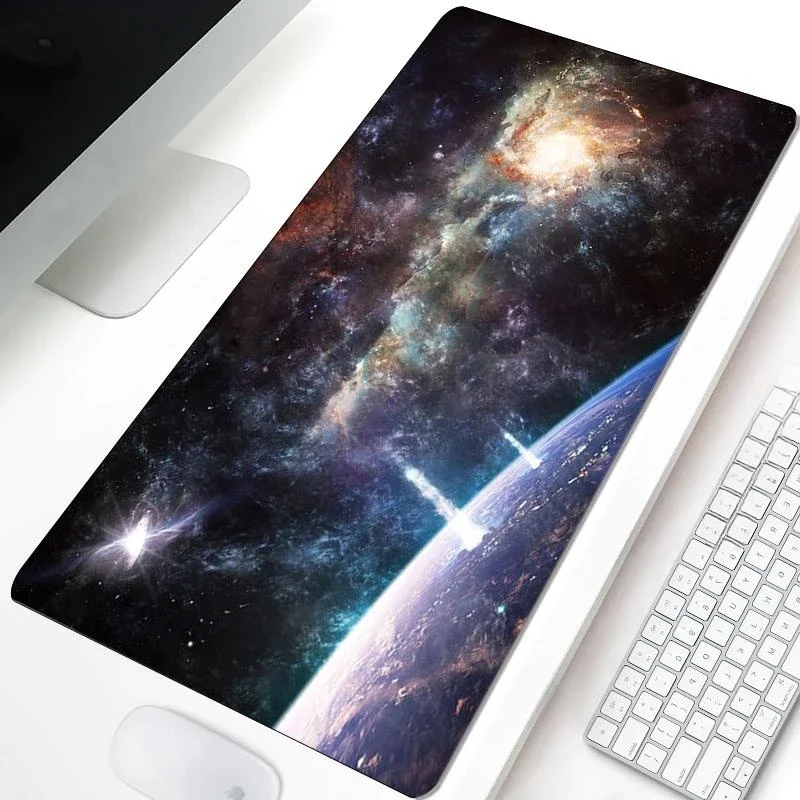 Starry Sky Space Mouse Pad Gamer Large Custom HD New MousePads Anti-slip Laptop Office Soft Natural Rubber Mouse Mat Table Mat