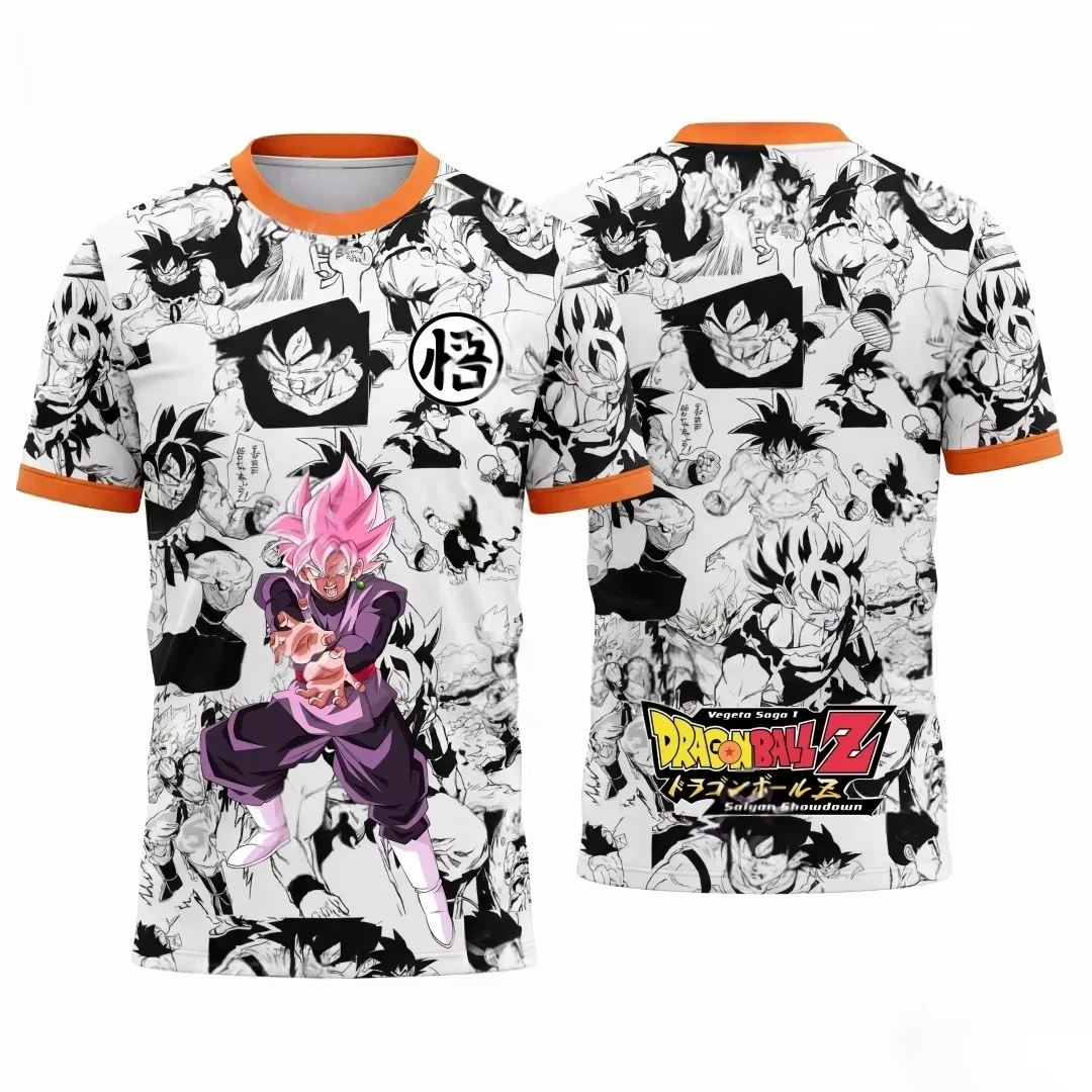 Summer 2026 New Dragon Ball Frieza Arc Goku Vs. Frieza Comic Themed 3D Printed Breathable T-shirt for Adults and Children