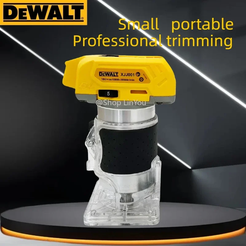dewalt-ブラシレス電動トリマー木工トリミングマシンウッドルーターフライス彫刻溝切り機フィット-18v-バッテリー