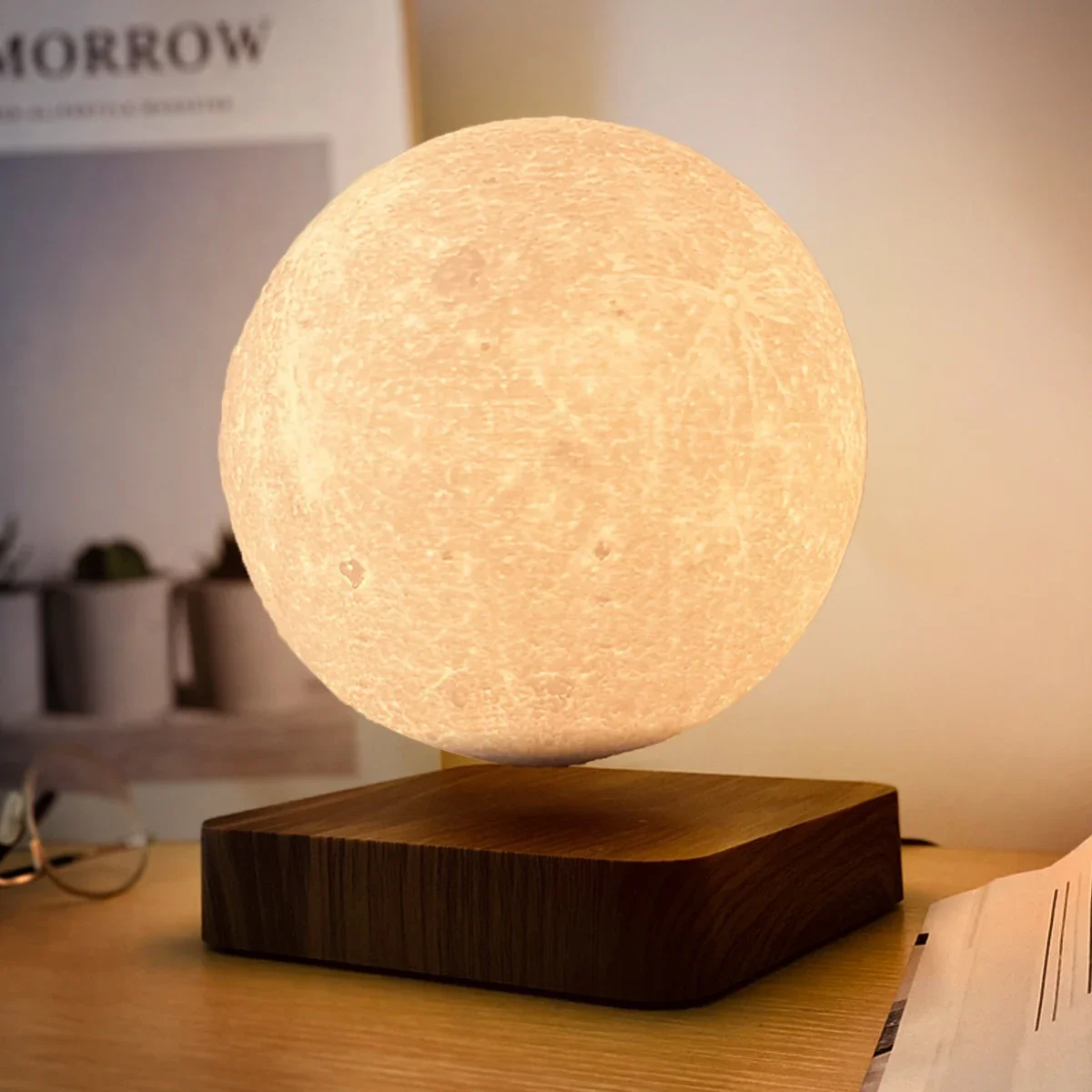 Magnetic Levitating Moon Lamp Floating Luna Moon Light Christmas Birthday Gift Moon Lamp Lighting