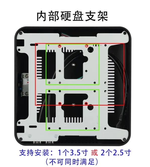 L80 Mini ITX Case All-Aluminum HTPC Desktop Small PC Chassis 170x170mm Motherboard USB 3.0