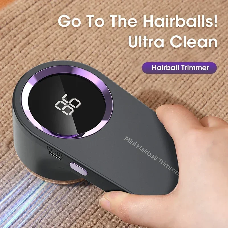 

Lint Remover Clothing Portable Fuzz Pellet Remover LED Display Rechargeable Clothes Fabric Shaver Fluff Remover
