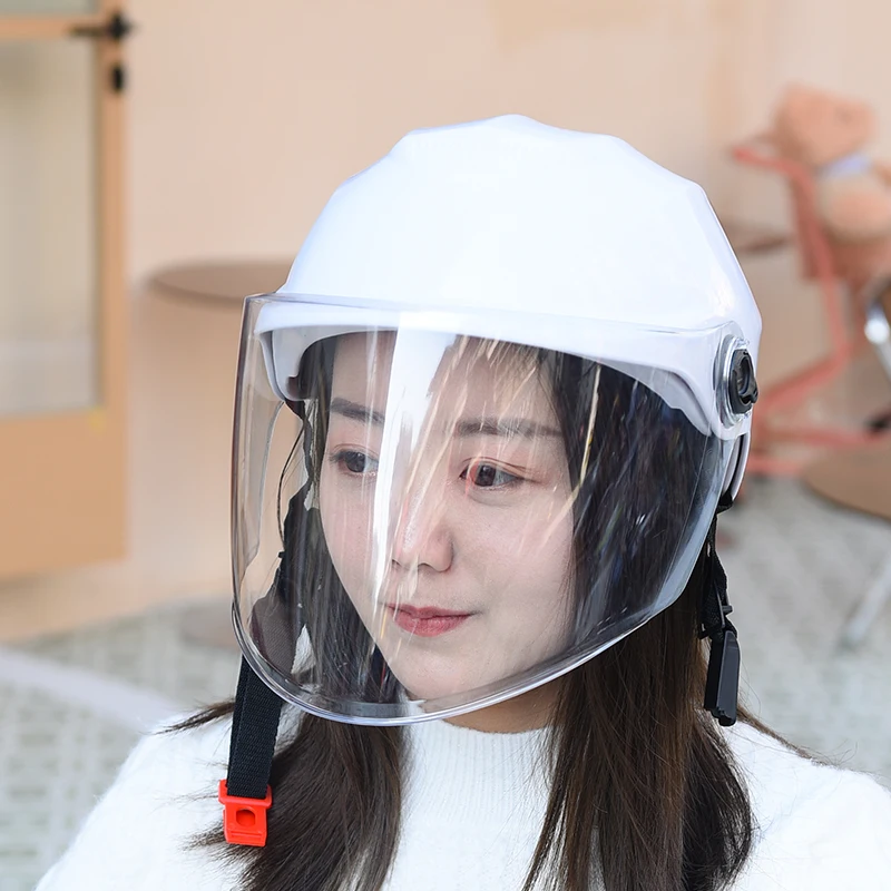 

Electric Bike/Motorcycle Half-Shell Helmet with Summer Sun Protection - Unisex All-Season Riding Safety Cap