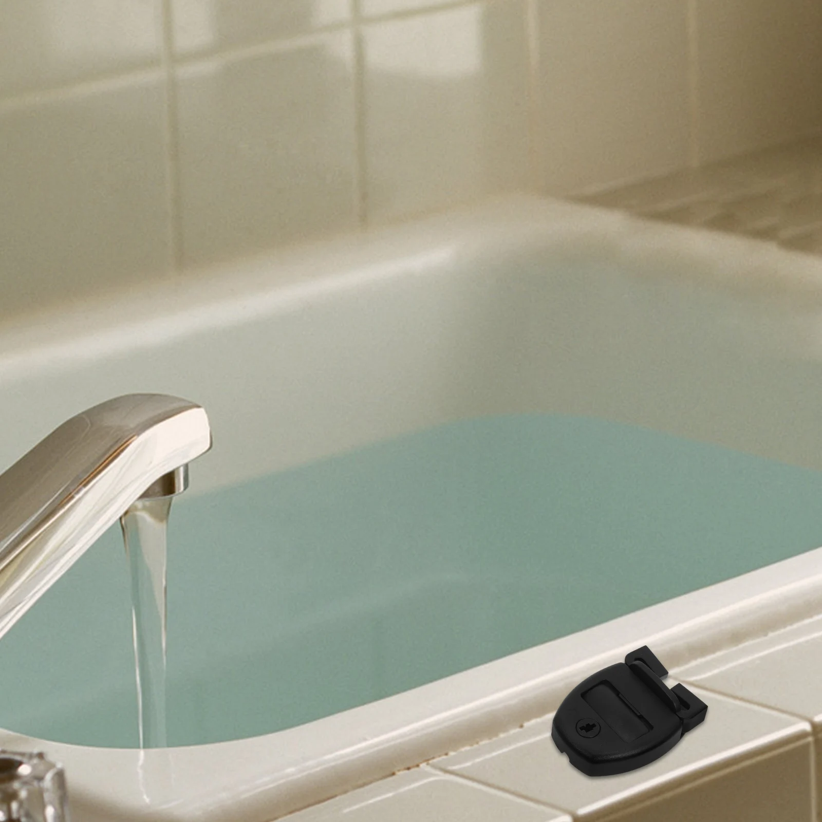 

4Pcs Bath Tub Cover Latch Kit Resistant ABS Clips for Spa Lid Lock Replacement Easy to Install Universal Fit