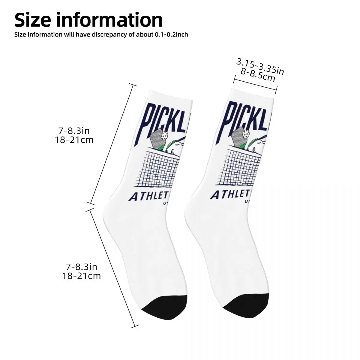 Winter Warm Retro Unisex Snoopy Pickleball Athletic Socks Cartoon Non-slip Basketball Socks