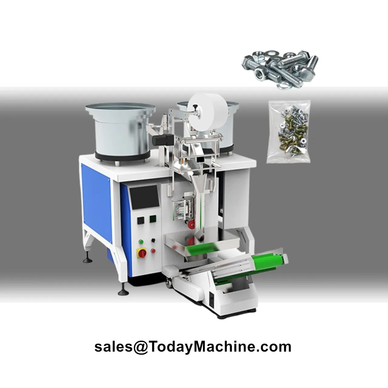 Automatic Bolt Nuts Nails Fasteners Screw Counting Packing Machine with Vibrating Plate
