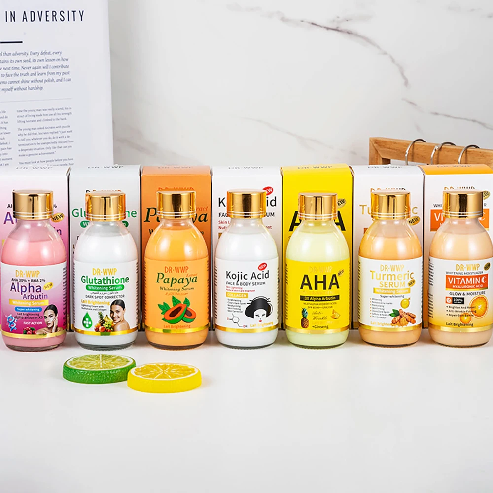 125ml Arbutin Nourishing Solution AHA Glutathione Essence Brightening Papaya Kojic Acid Moisturizing Face Serum Korean Skincare