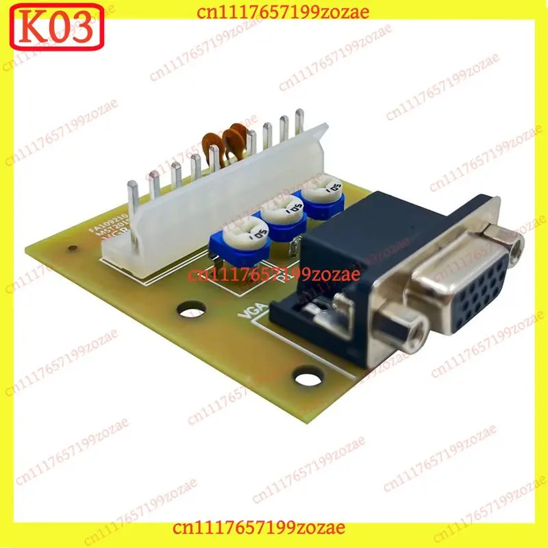 KJ02 CGA‑VGA Signal Converter Board CGA To VGA VGA To CGA Adapter Arcade Monitor Video Replacement Accessories