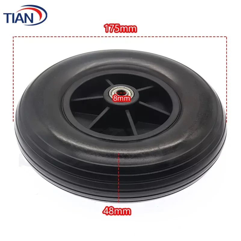 200x50 PU Solid Wheel Tire for Wheelchair Universal Front Wheel 200*50 Wheel Accessories