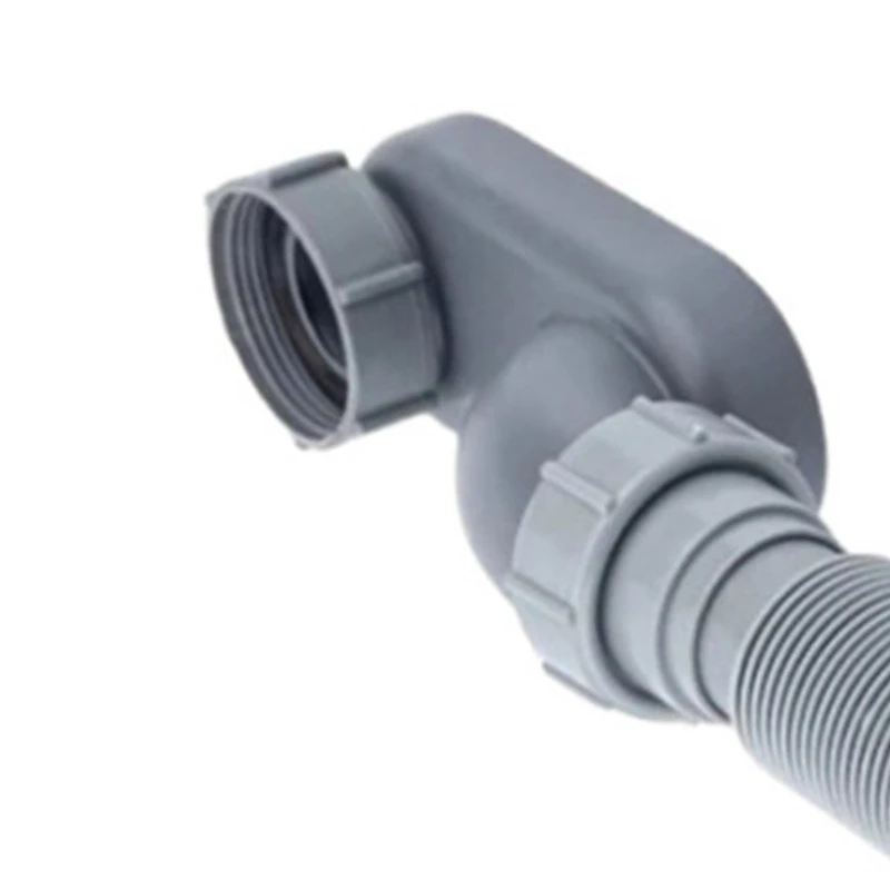 Tubo drenagem banheira com armadilha flexível Tubo drenagem chuveiro ABS para fácil instalação cozinhas