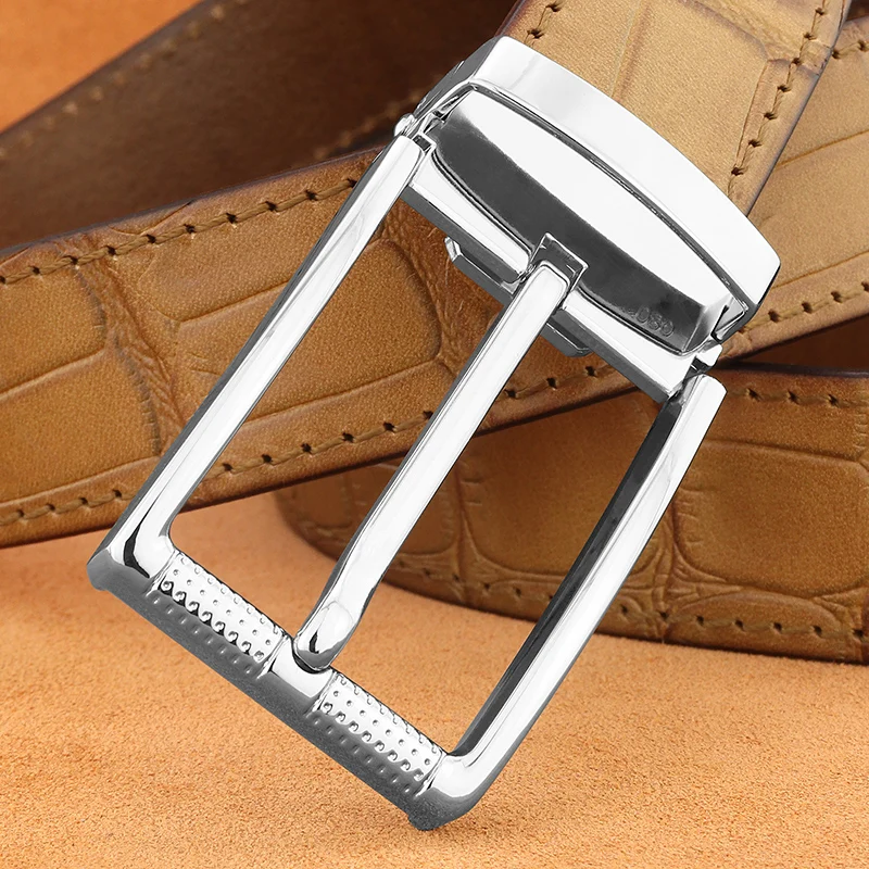 고품질 핀 버클 벨트 남자 블랙 컬러 3.3cm 와이드 카우 스킨 허리 스트랩 정품 가죽 허리띠 패션