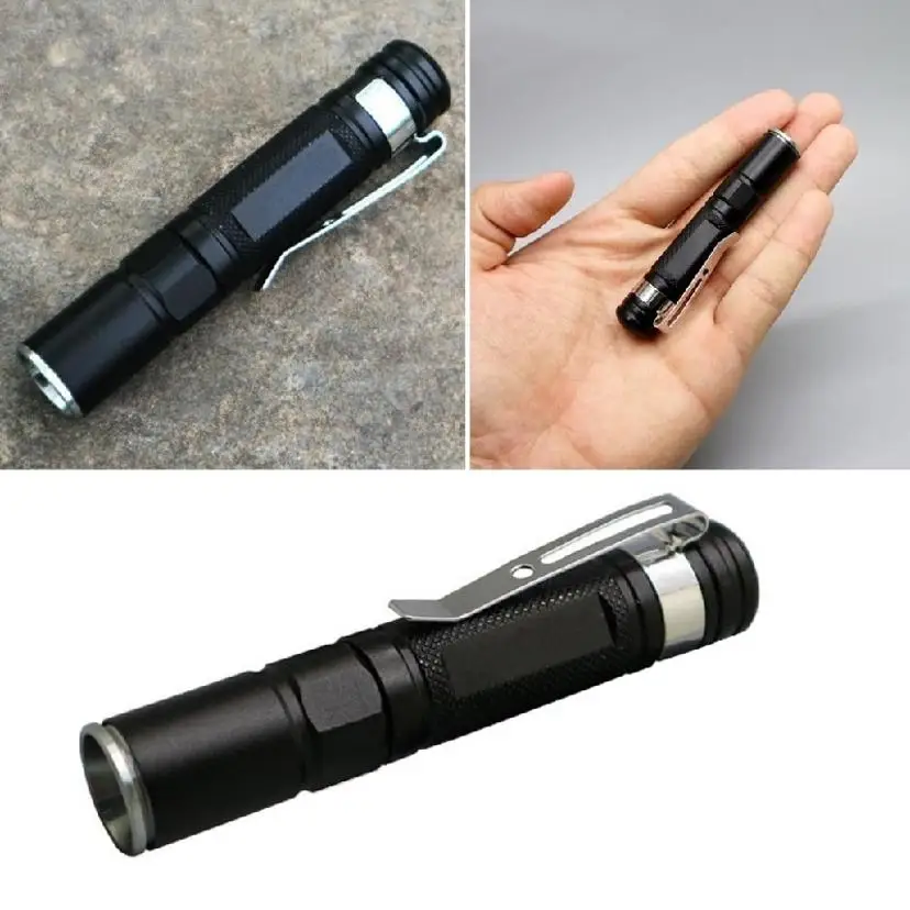 

1 Pcs Mini Pen Shaped Small Flashlight Made Of Aluminum Alloy Waterproof With Pen Clip Gift Light Small Flashlight