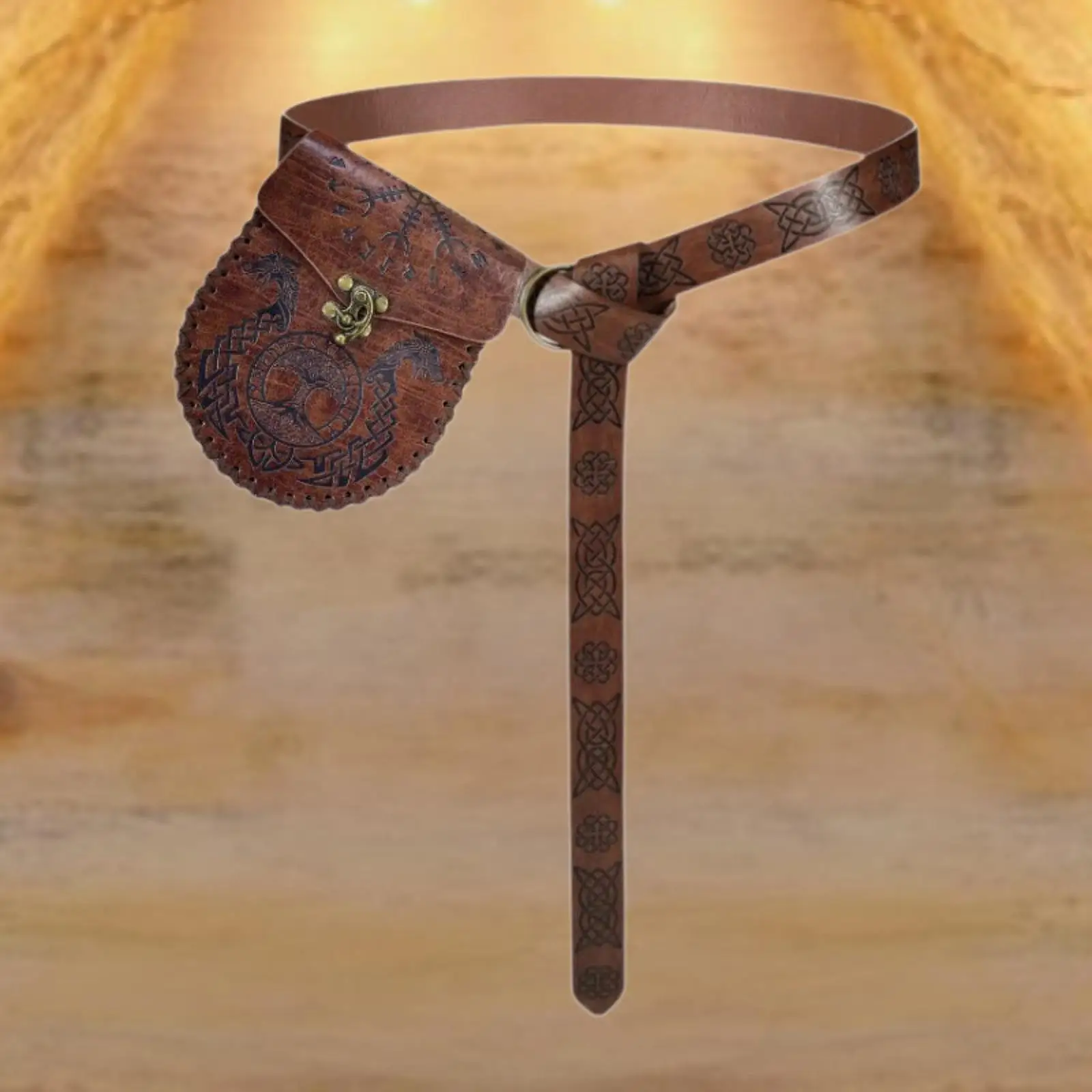 中世ヴィンテージベルトバッグ2個セット フェスティバルテーマのパーティー用 ハロウィン