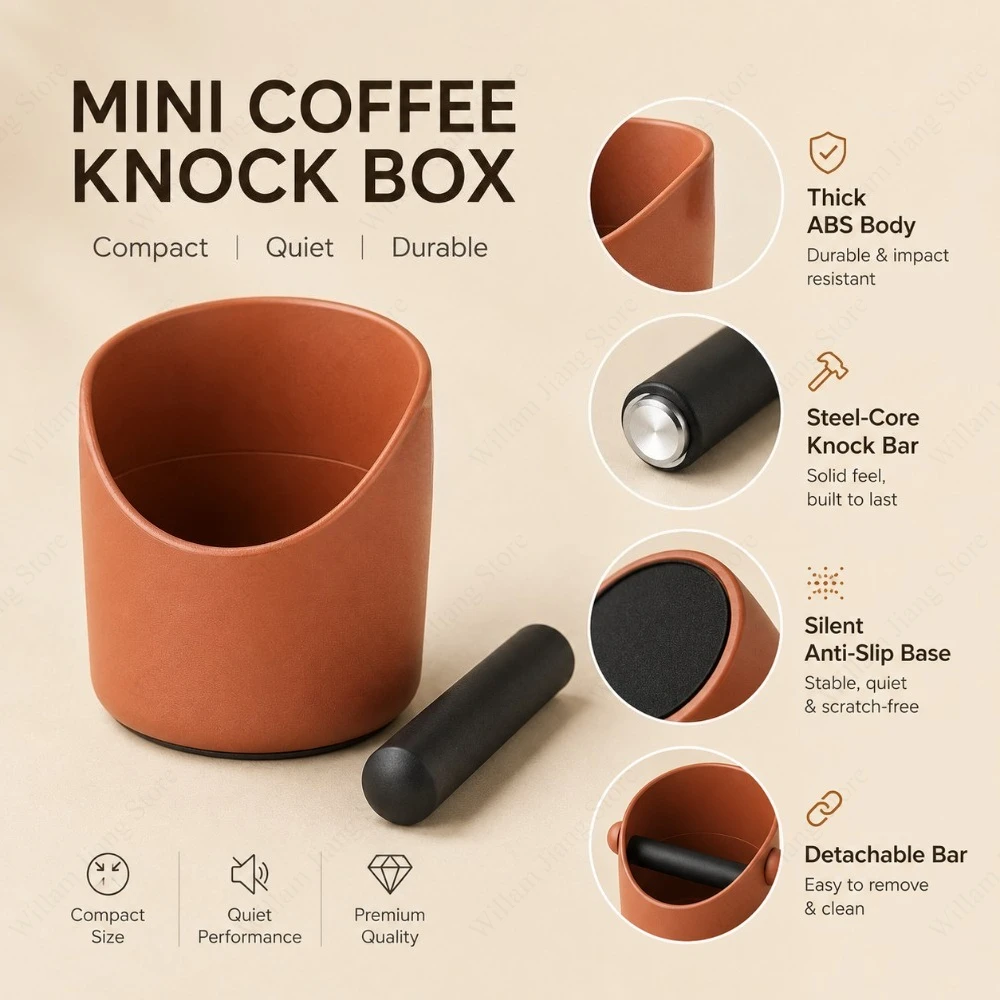 อุปกรณ์เสริมสำหรับบาริสต้า 1 ช - Coffee Knock Box บทวิจารณ์และราคา