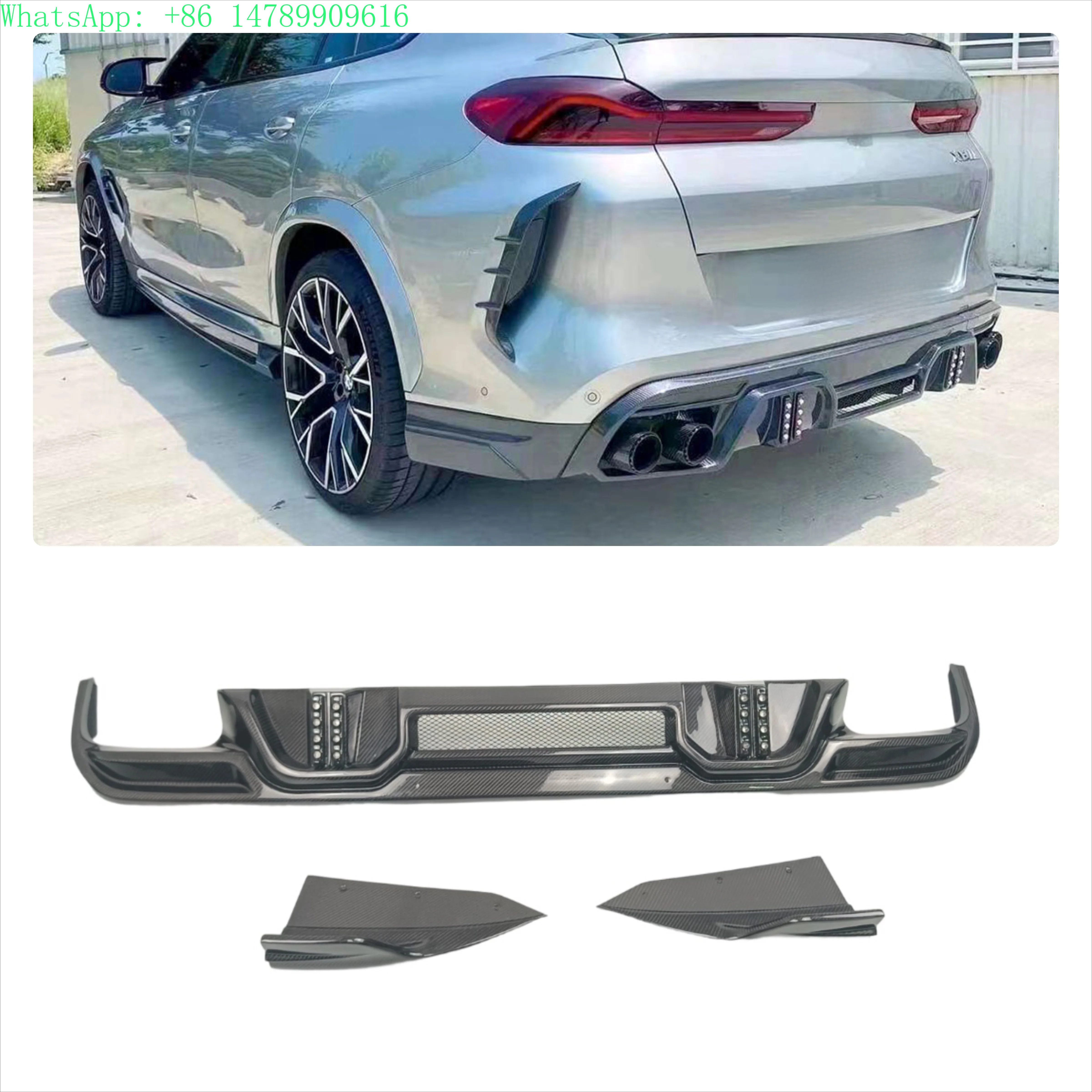 Full Custom Build With Old-to-new Body Kit ConversionLD Style F96 X6M Carbon Fiber Rear Diffuser For X6M (2019-2025)Body KitOld