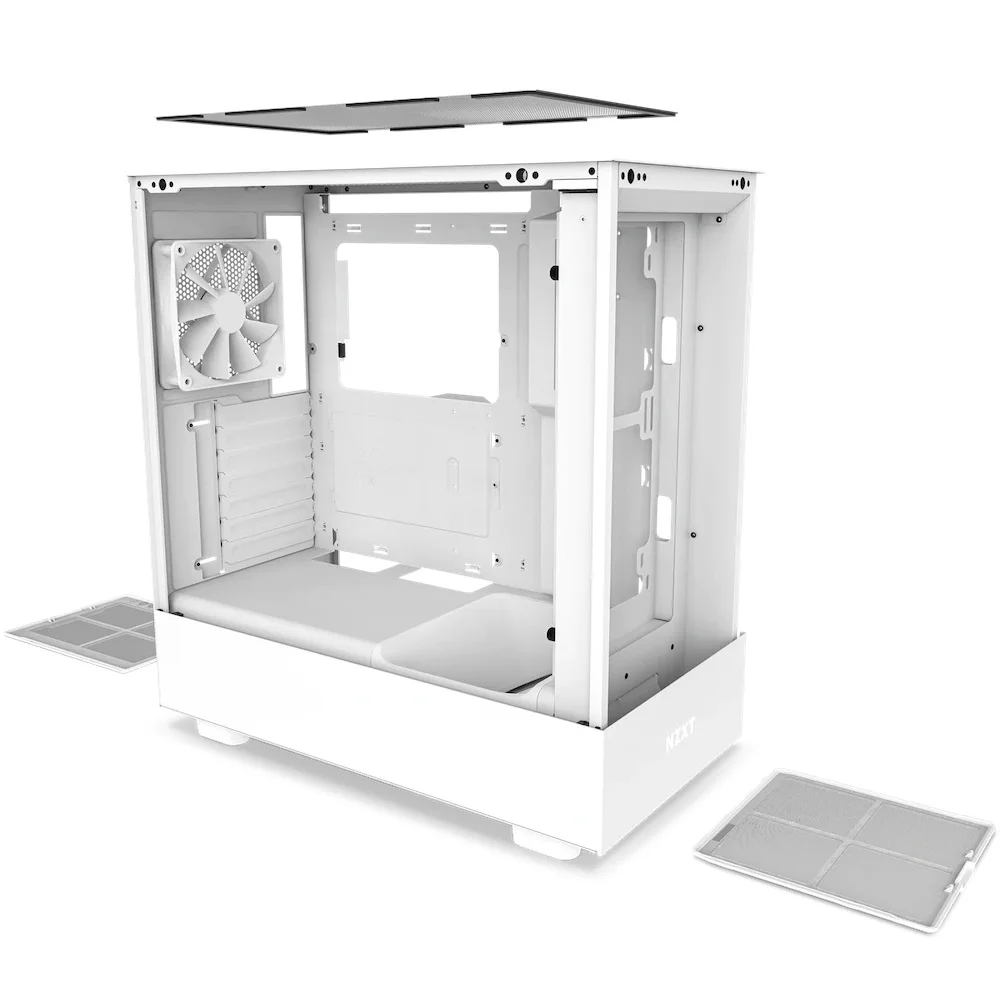 NZ-XT H5 Flow RGB Black/White Mid-Tower Support ATX / Micro-ATX / Mini-ITX Desktop Gaming PC Case